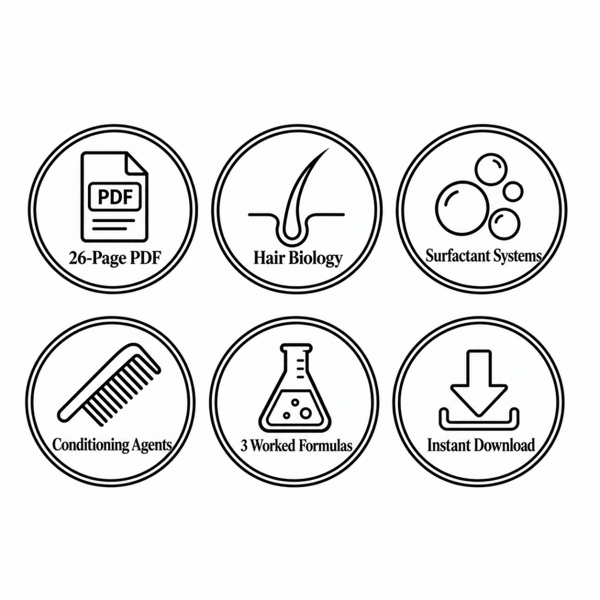 Hair Formulation Masterclass eBook (photo 2), digital formulation guide (PDF) | The Skin Science Company
