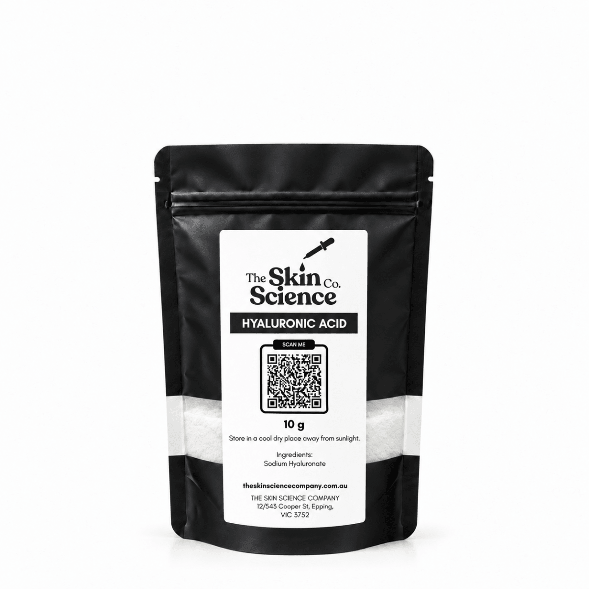 Hyaluronic Acid 10 g, cosmetic ingredient | The Skin Science Company