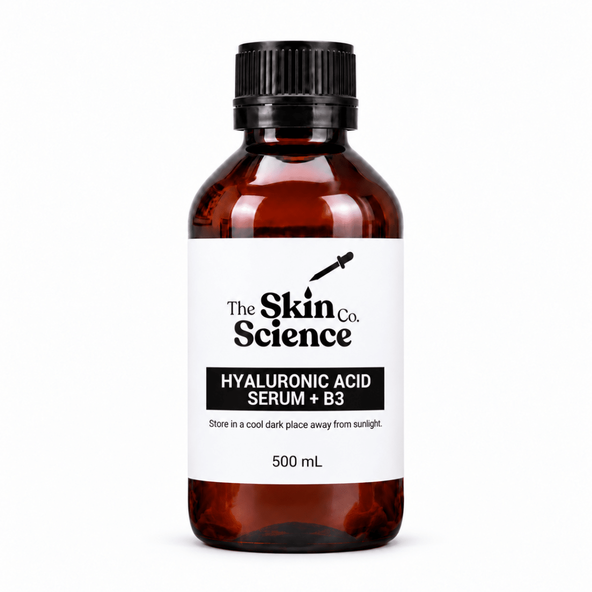 Hyaluronic Acid Serum + B3 500 ml, skincare serum | The Skin Science Company