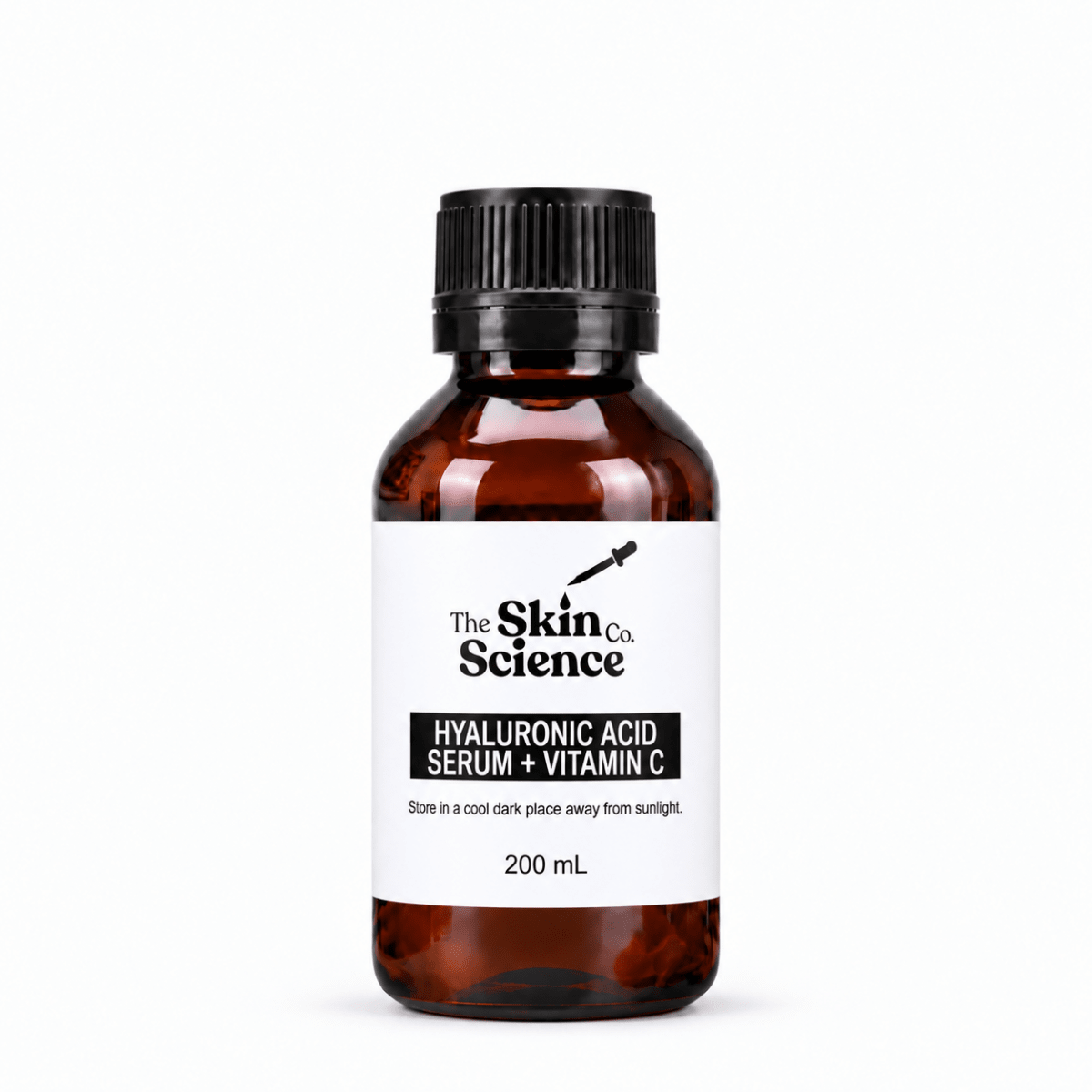 Hyaluronic Acid Serum + Vitamin C 200 ml, skincare serum | The Skin Science Company