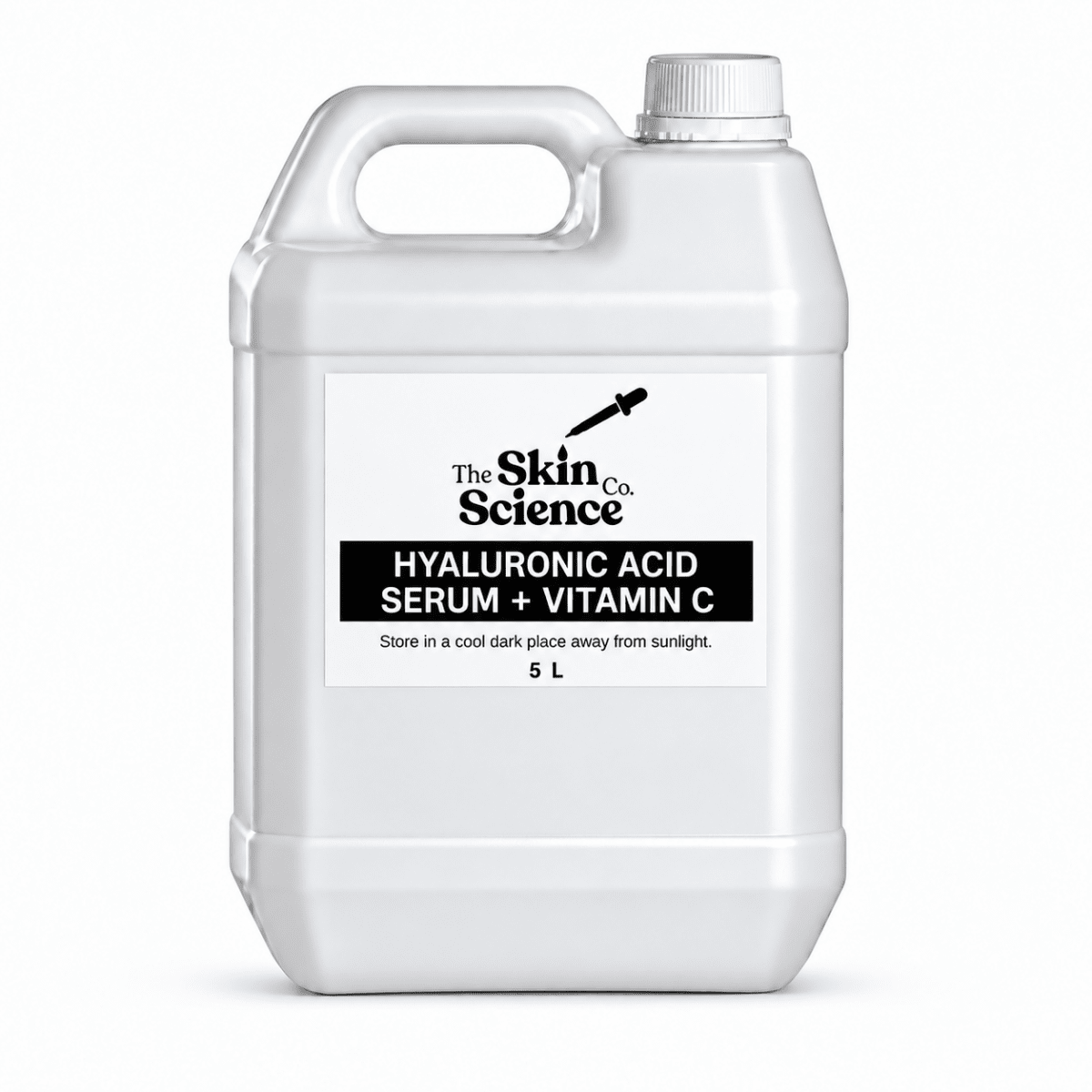Hyaluronic Acid Serum + Vitamin C (bulk wholesale) 5 L, skincare serum | The Skin Science Company