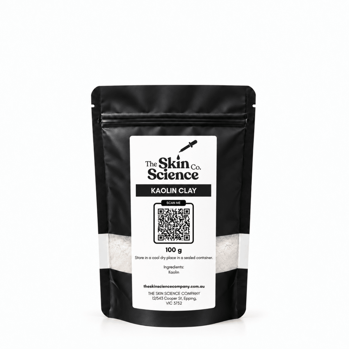 Kaolin Clay 100 g, cosmetic clay | The Skin Science Company