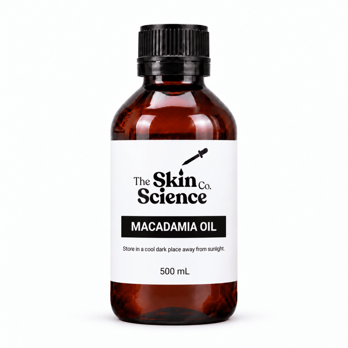 Macadamia Oil 500 ml, cosmetic-grade carrier oil | The Skin Science Company