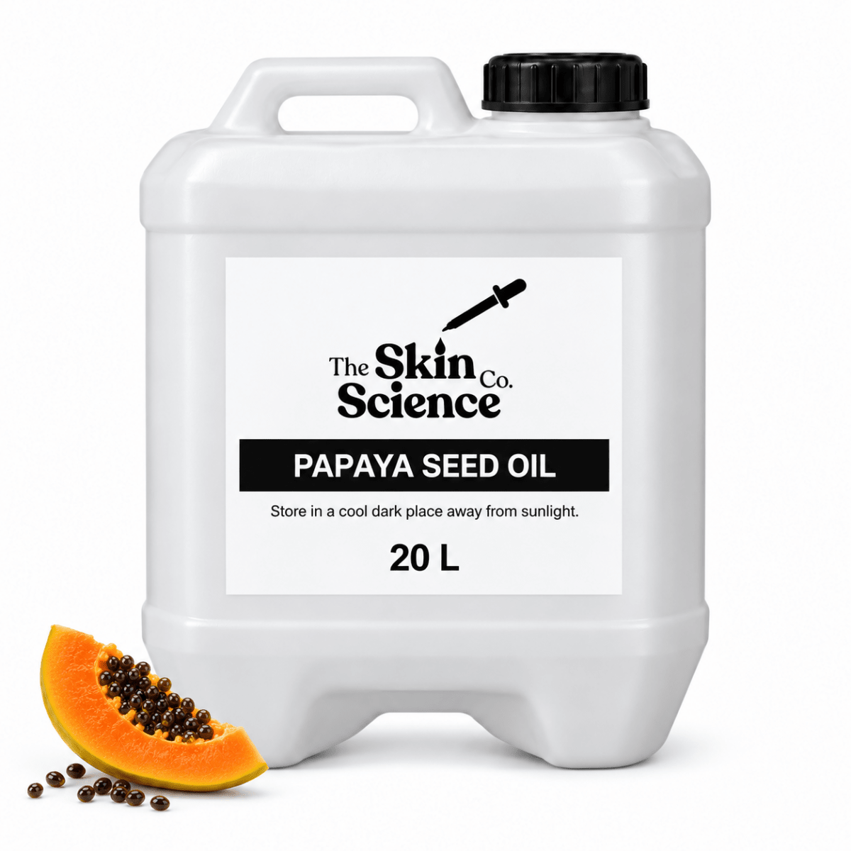 Papaya Seed Oil (bulk wholesale) 20 L, cosmetic-grade carrier oil | The Skin Science Company