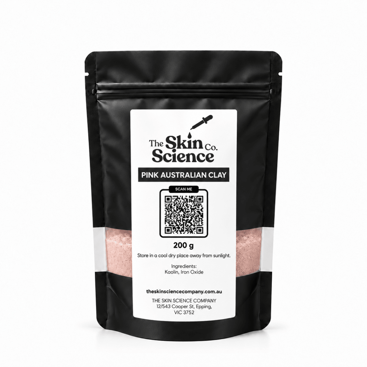 Pink Australian Clay 200 g, cosmetic clay | The Skin Science Company