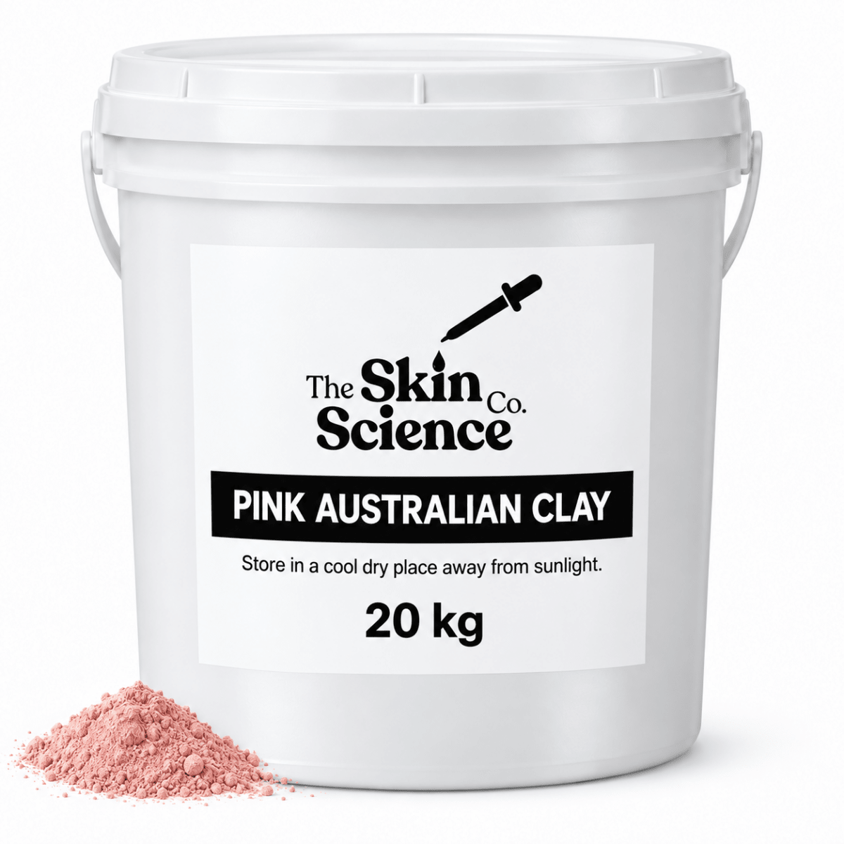 Pink Australian Clay (bulk wholesale) 20 kg, cosmetic clay | The Skin Science Company