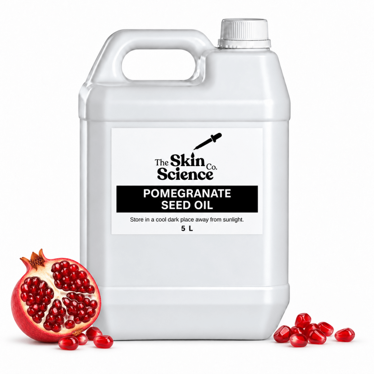 Pomegranate Seed Oil (bulk wholesale) 5 L, cosmetic-grade carrier oil | The Skin Science Company