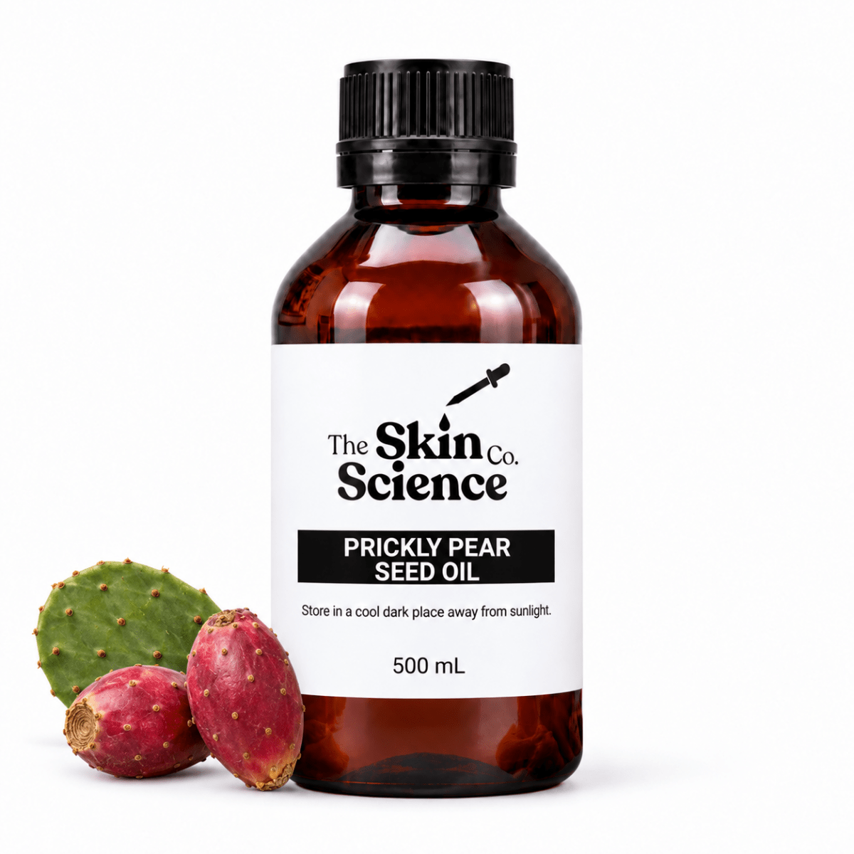 Prickly Pear Seed Oil 500 ml, cosmetic-grade carrier oil | The Skin Science Company