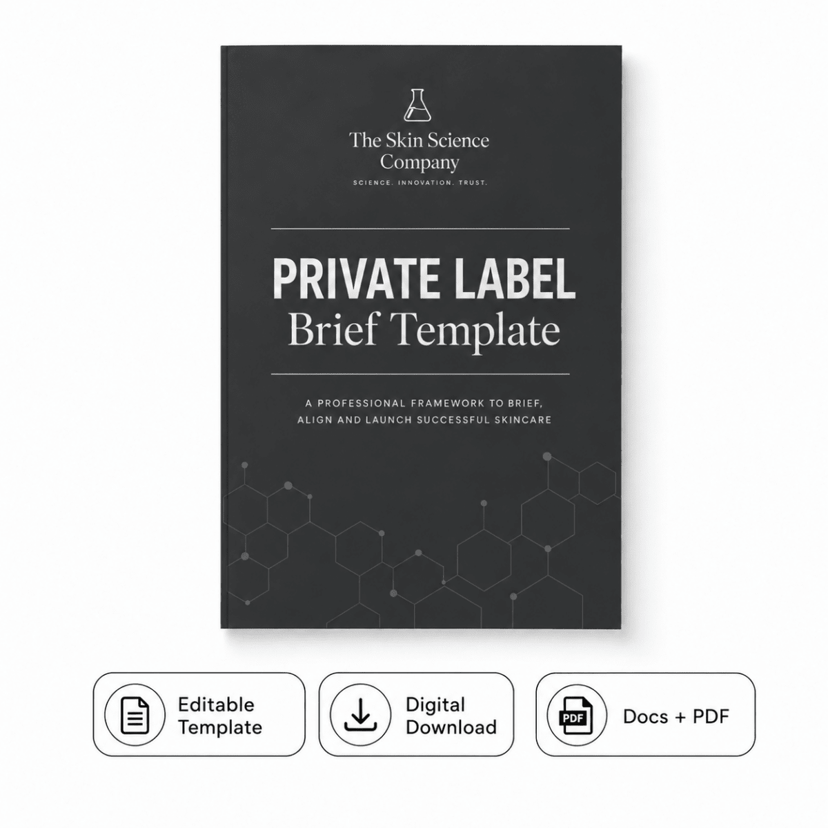 Private Label Brief Template eBook, digital guide for cosmetic brands (PDF) | The Skin Science Company