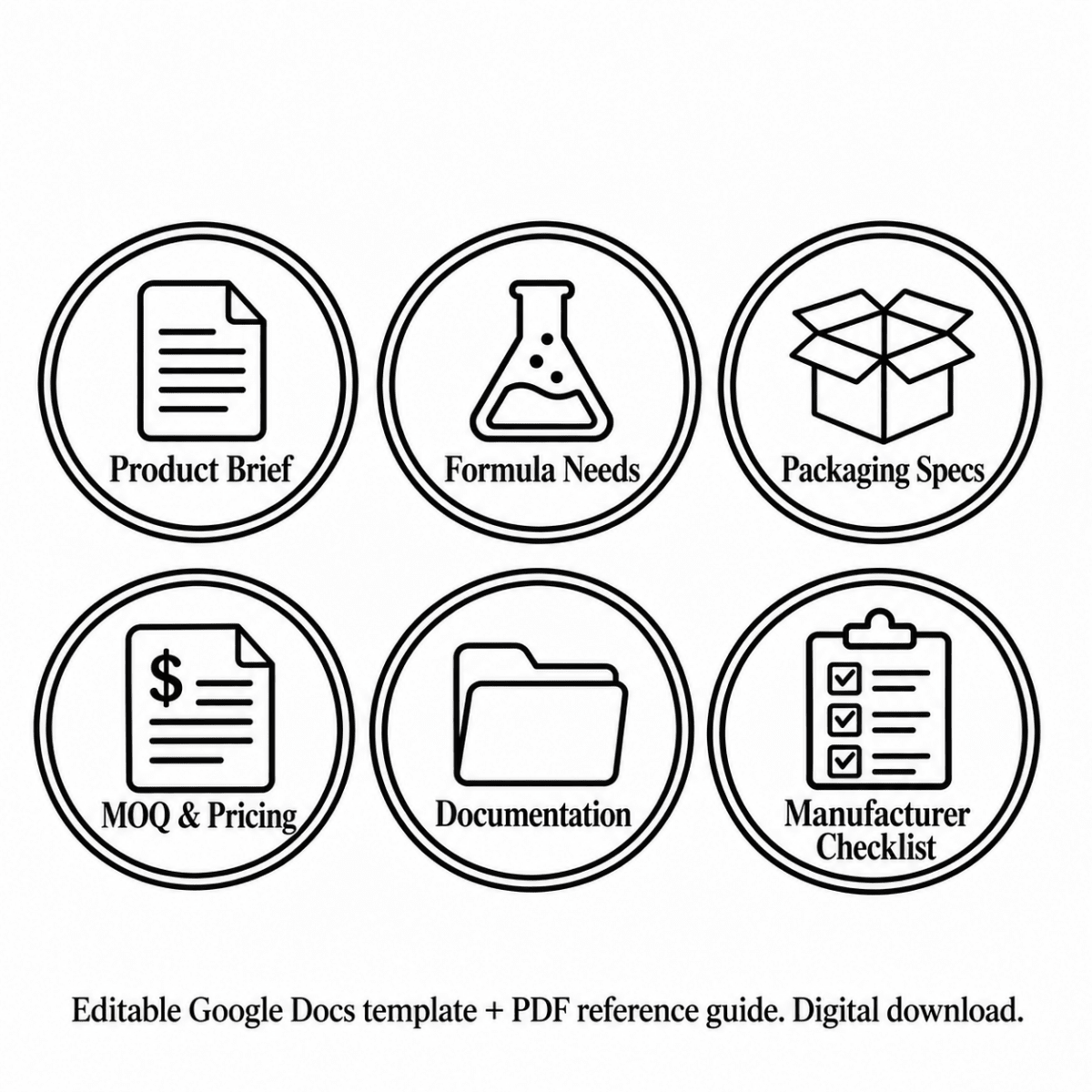 Private Label Brief Template eBook (photo 2), digital guide for cosmetic brands (PDF) | The Skin Science Company
