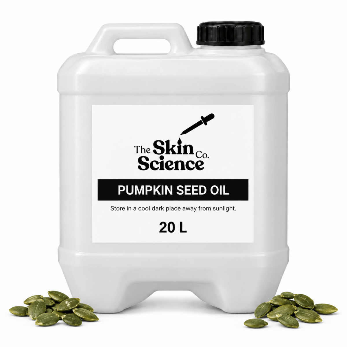 Pumpkin Seed Oil (bulk wholesale) 20 L, cosmetic-grade carrier oil | The Skin Science Company