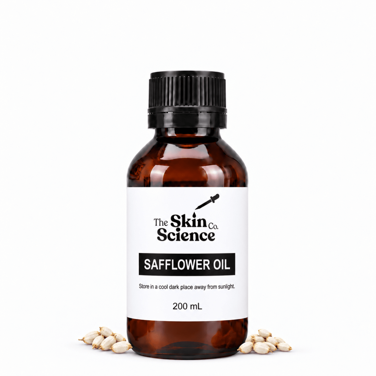Safflower Oil 200 ml, cosmetic-grade carrier oil | The Skin Science Company