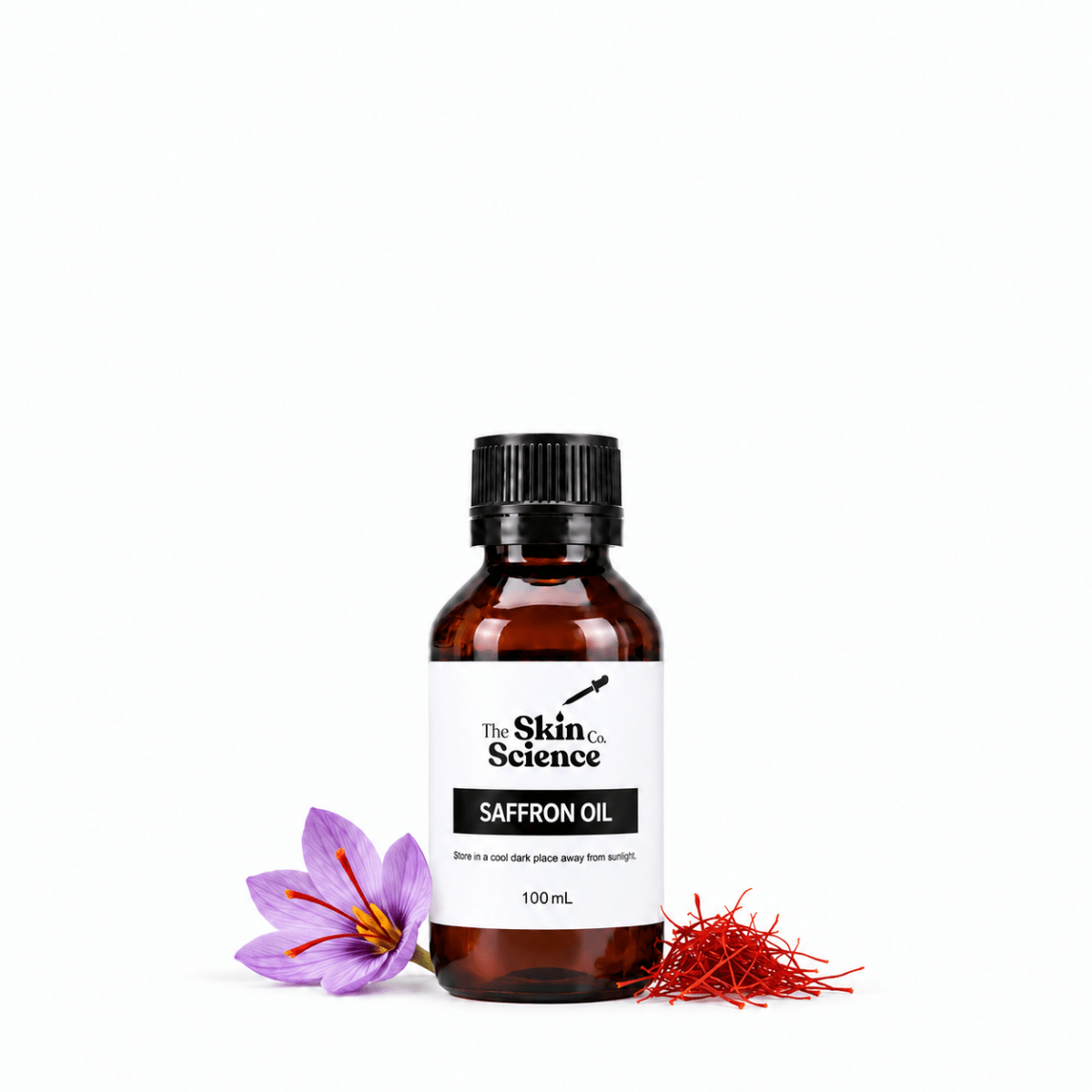 Saffron Oil 100 ml, cosmetic-grade carrier oil | The Skin Science Company