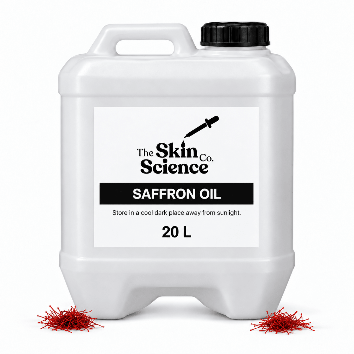 Saffron Oil (bulk wholesale) 20 L, cosmetic-grade carrier oil | The Skin Science Company