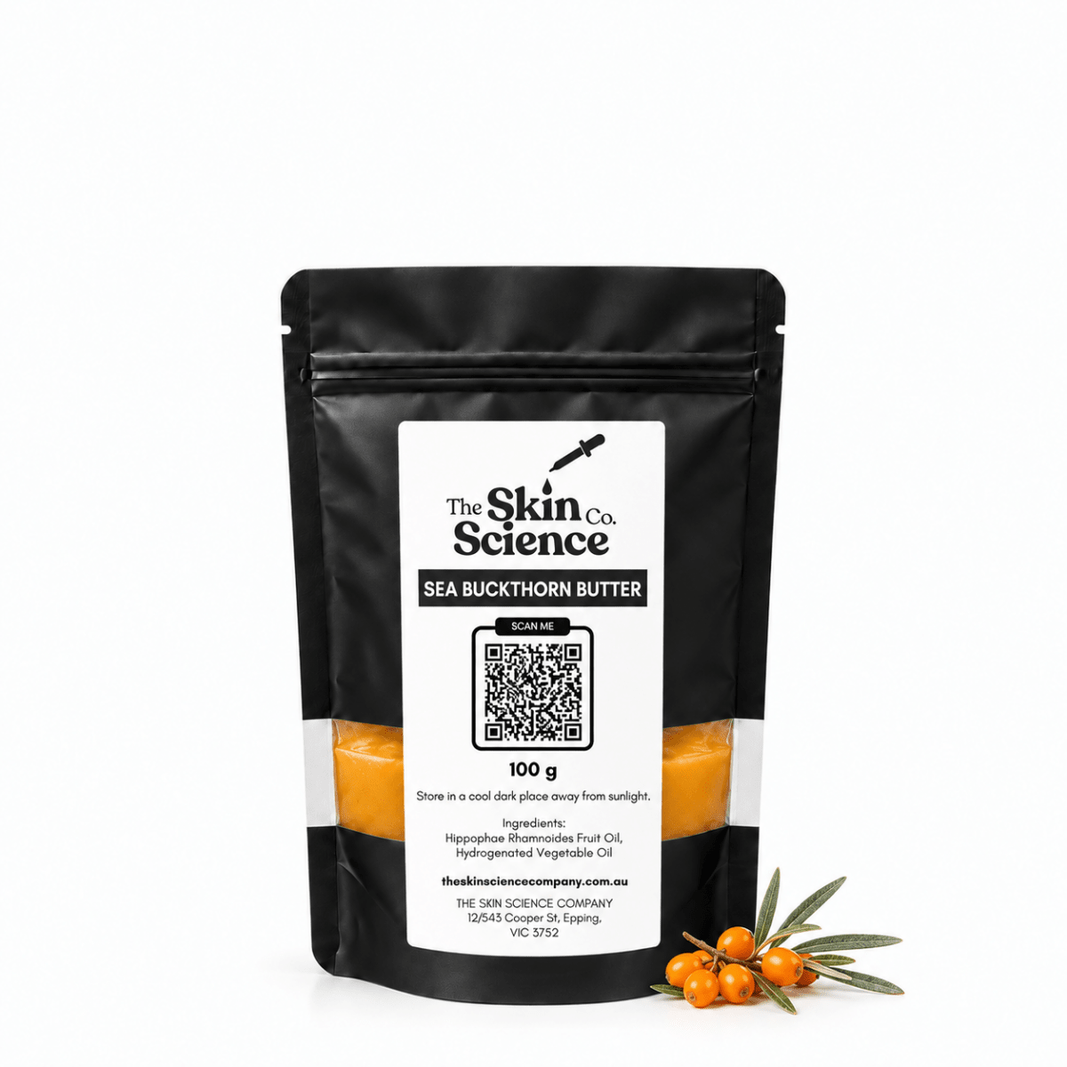 Sea Buckthorn Butter 100 g, natural butter | The Skin Science Company