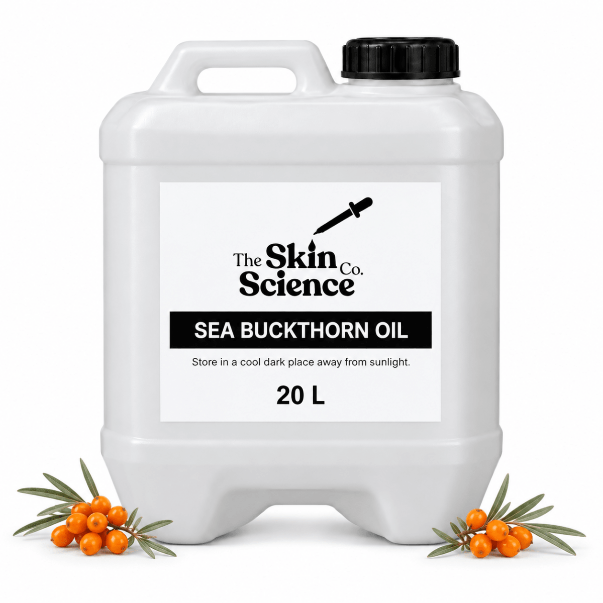 Seabuckthorn Oil (bulk wholesale) 20 L, cosmetic-grade carrier oil | The Skin Science Company