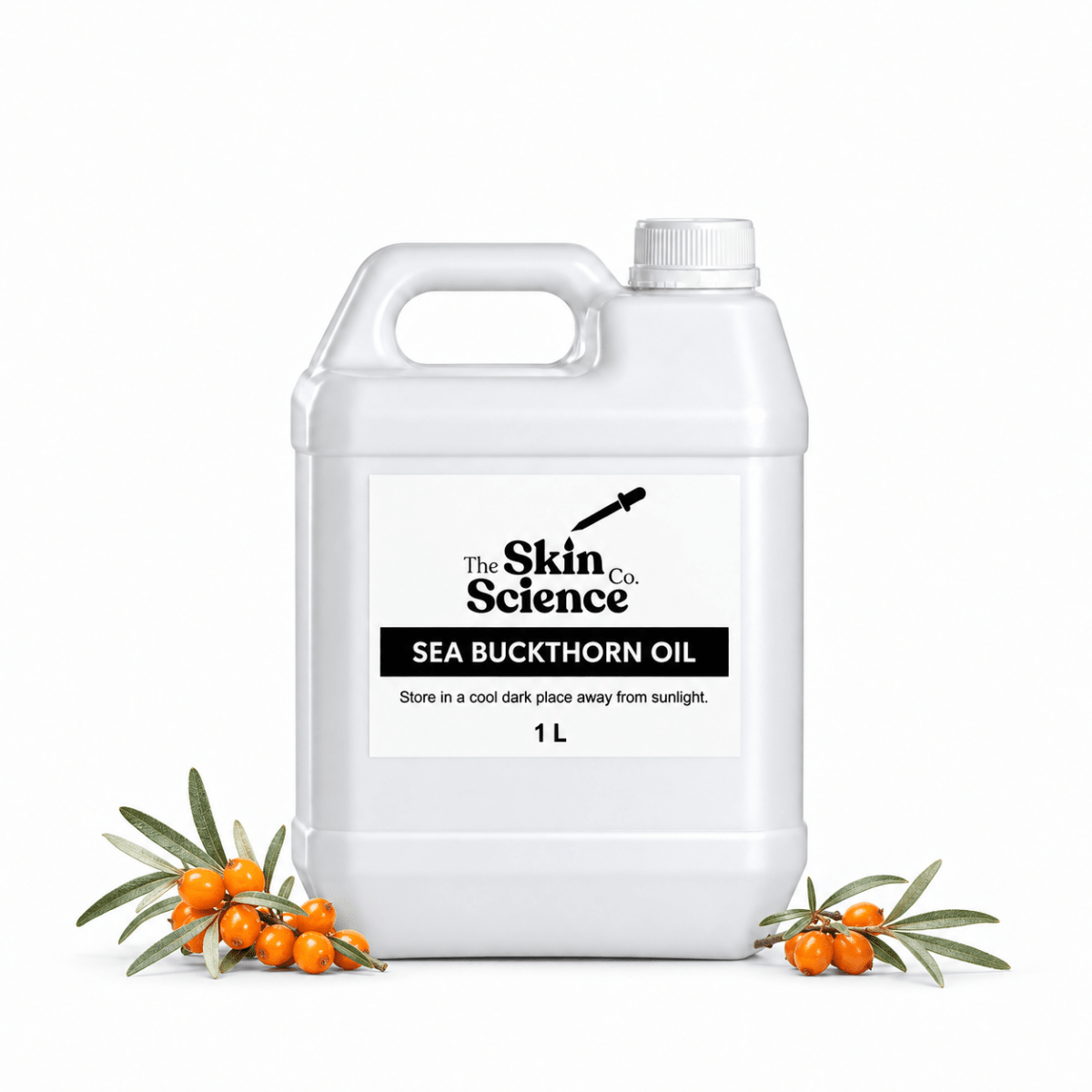 Seabuckthorn Oil (bulk wholesale) 1 L, cosmetic-grade carrier oil | The Skin Science Company