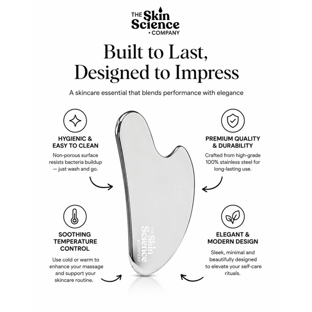 Stainless steel Gua Sha - The SkinScience Company