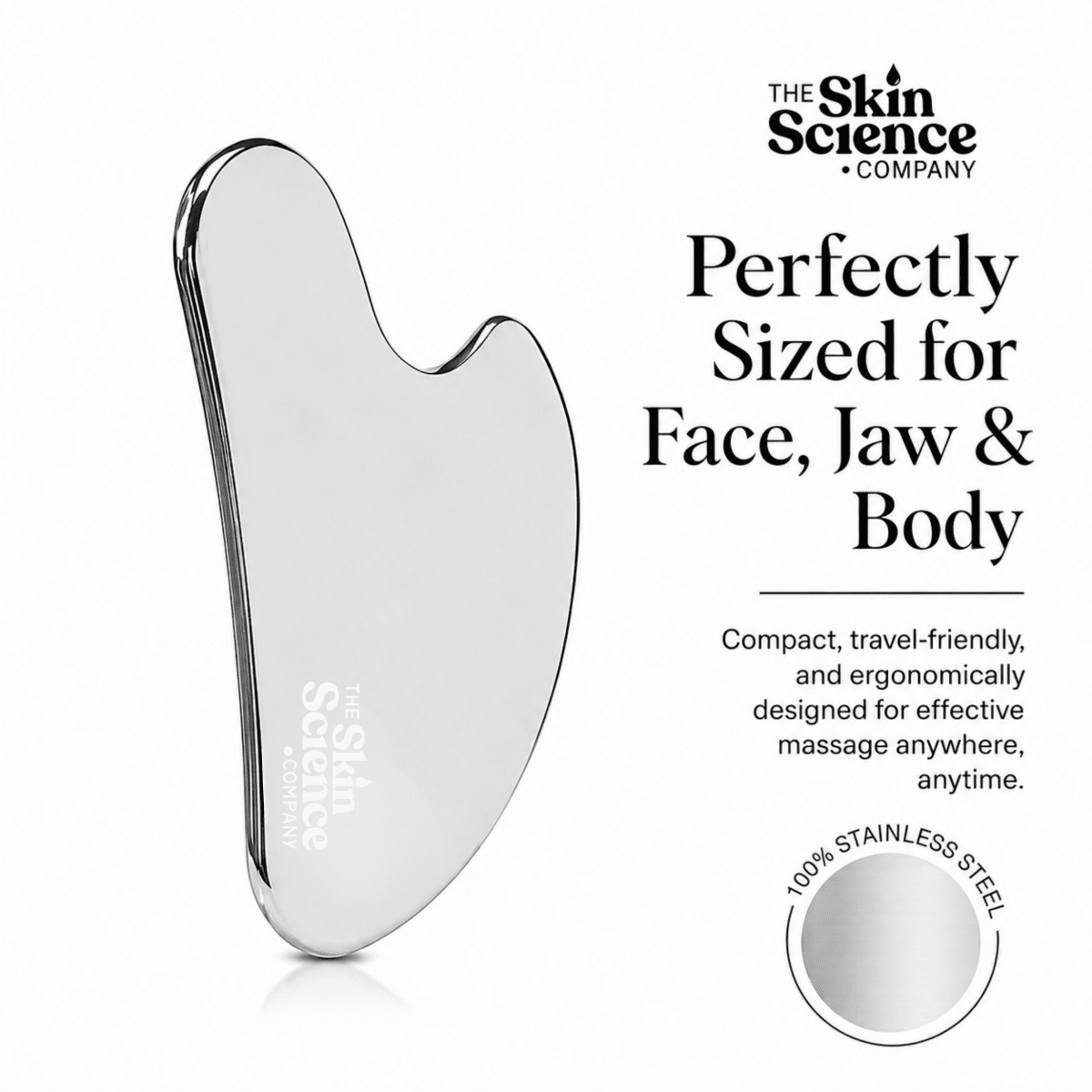 Stainless steel Gua Sha - The SkinScience Company